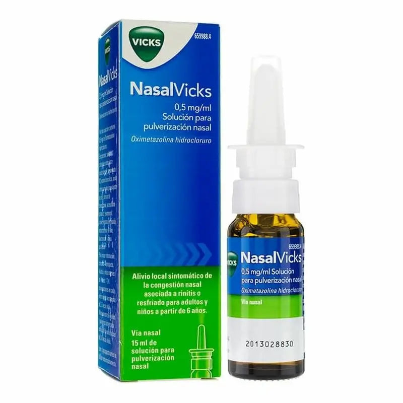 Nasalvicks Nebulizador Nasal 0,5 mg/ml, 15 ml