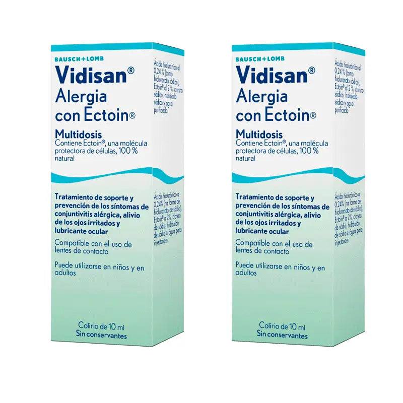 Vidisan 2 X Alergia Colirio Ojos Irritados 10 Ml