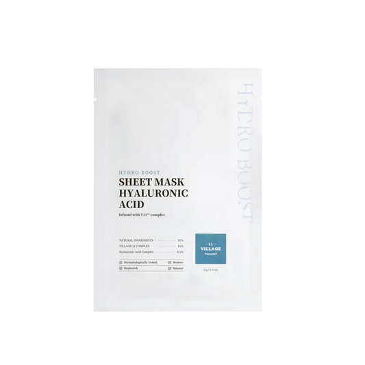 Village 11 Factory Hydro Boost Sheet Mask Ácido hialurónico, 23 g