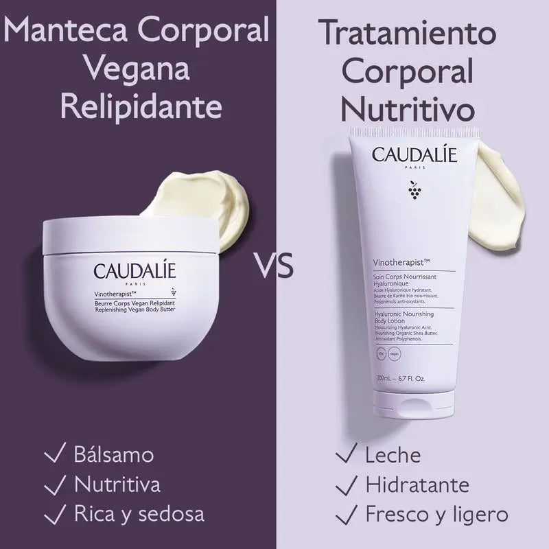 Caudalie Vinotherapist Vegan Manteiga Corporal Relipidante 250 ml