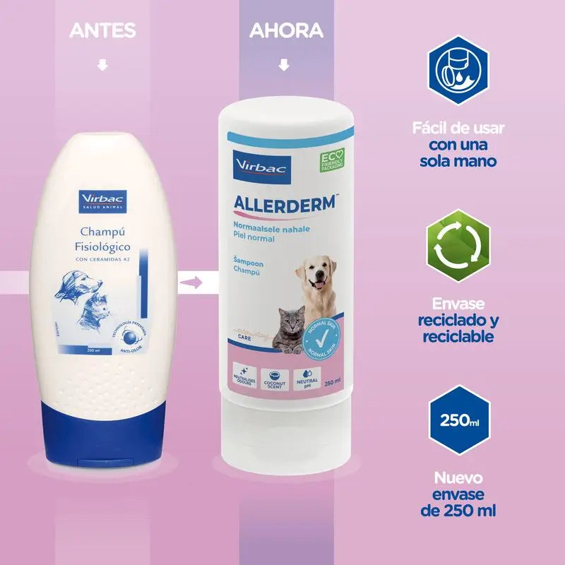 Virbac Allerderm Champô Pele Normal 250 Ml