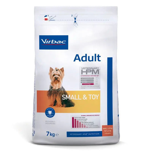 Virbac Hpm Adult Dog Small & Toy 7kg, alimento para cães