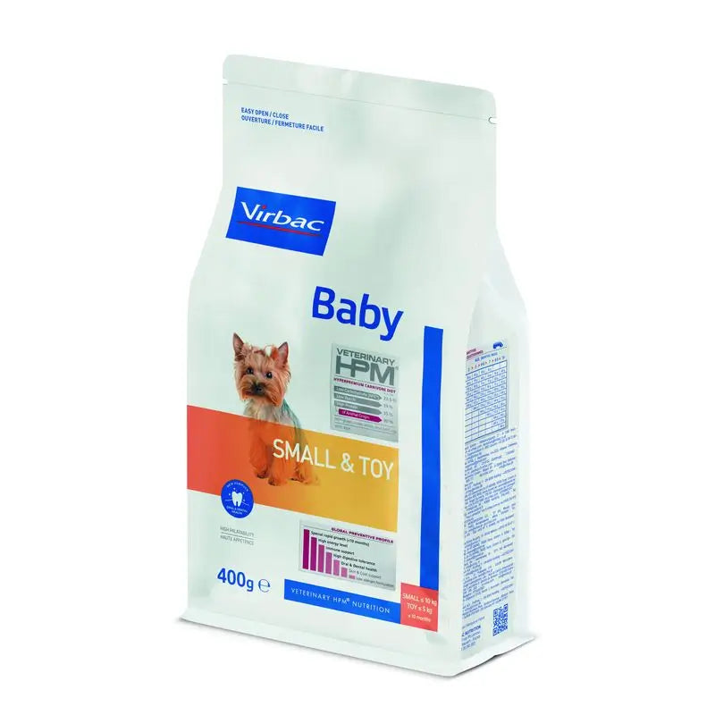 Virbac Hpm Baby Dog Small & Toy 400g, alimento para cães