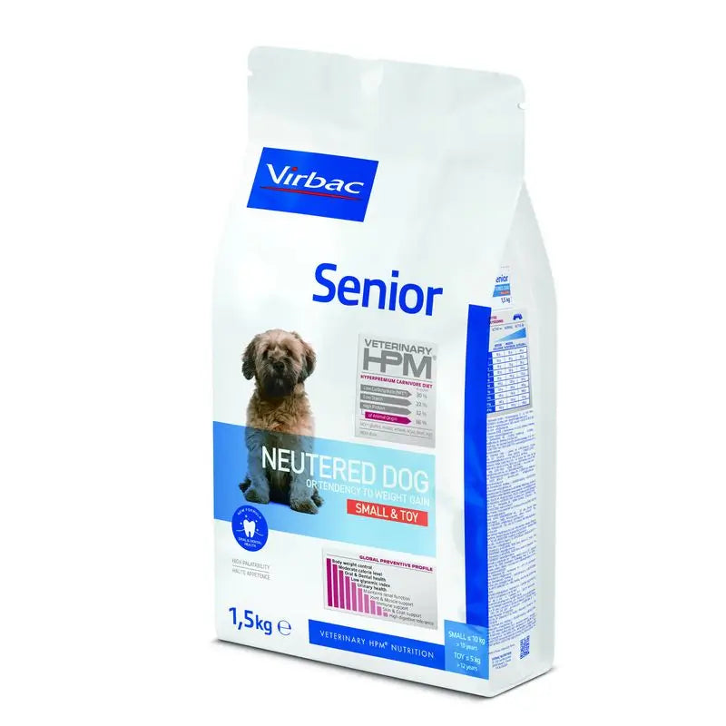 Virbac Hpm Senior Dog Neutered Small & Toy 1,5kg, alimento para cães