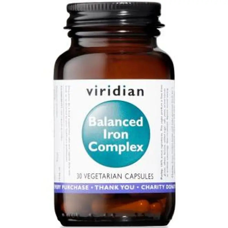 Viridian Hierro Balanceado Complex 30Cap.Veg. 