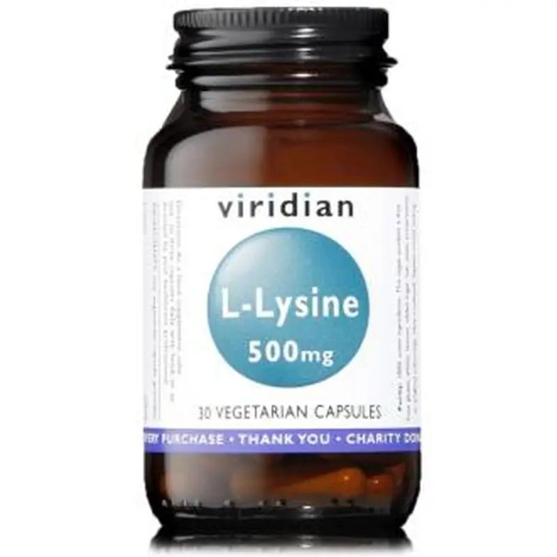 Viridian L-Lisina 500Mg. 30Cap. 