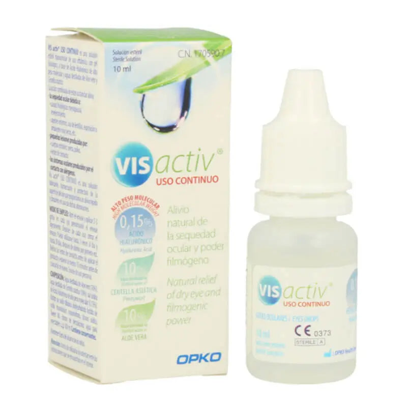 OPKO VISactiv Estéril Uso Continuo Gotas Oculares HU 10 Ml