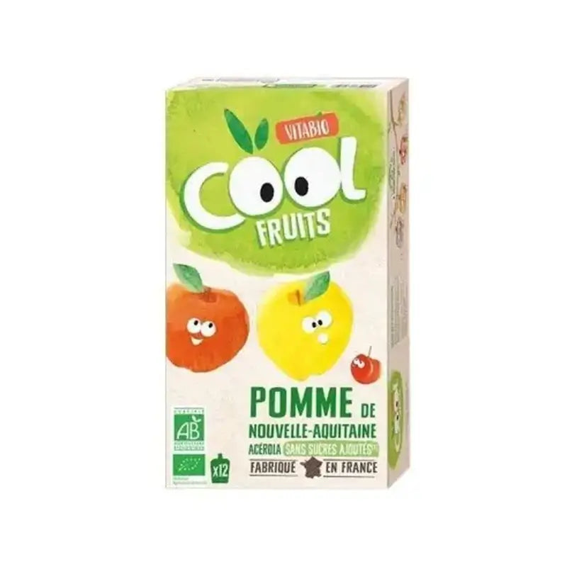 Vitabio Cool Fruits Maçã 90 Gr, 12 unidades