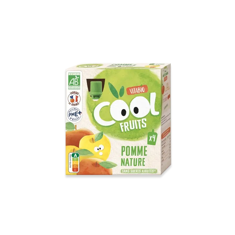 Vitabio Cool Fruits Maçã 90 Gr, 4 unidades