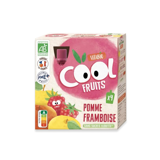 Vitabio Cool Fruits Maçã e Framboesa 90 Gr, 4 unidades