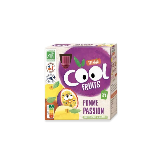 Vitabio Cool Fruits Maçã e Maracujá 90 Gr, 4 unidades