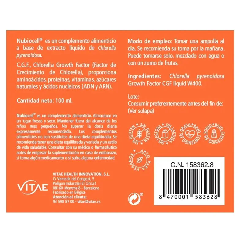 VITAE Nubiocell, 10 ampolas