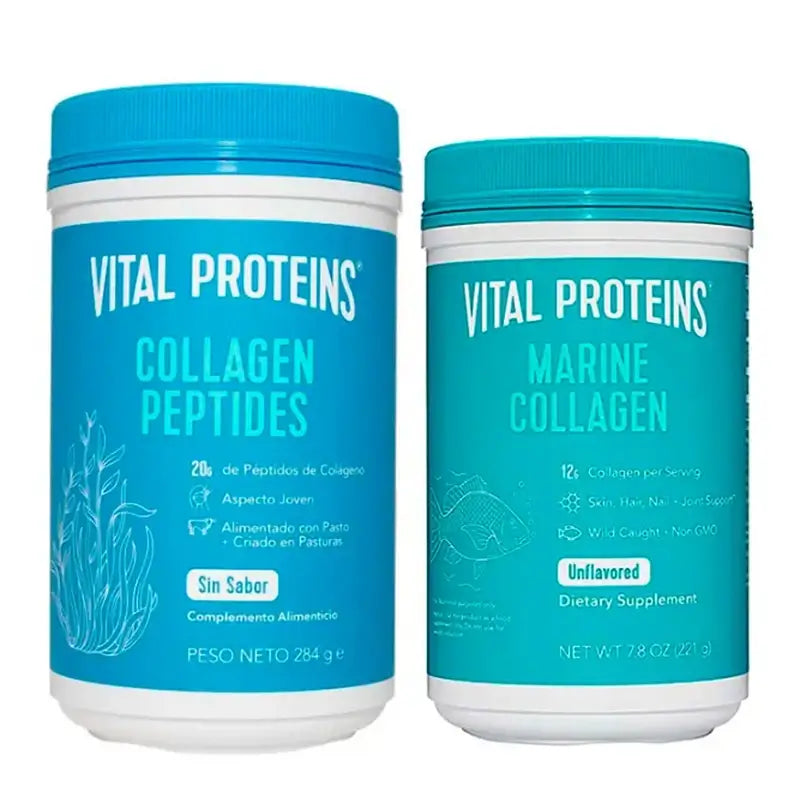 Vital Proteins Savings Pack Colagénio Vital Proteins Neutral Peptides & Marine