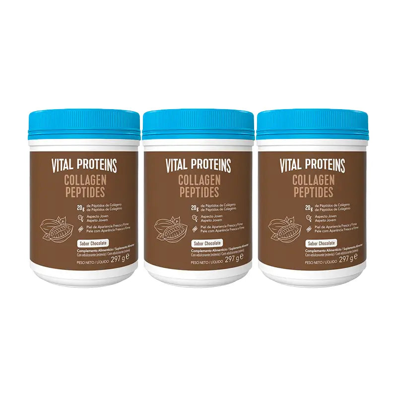 Vital Proteins Triple Collagen Peptides Sabor a Chocolate 3x 297 g