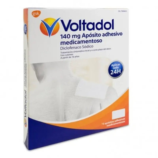 Voltadol 140 Mg , 10 pensos adesivos medicamentosos