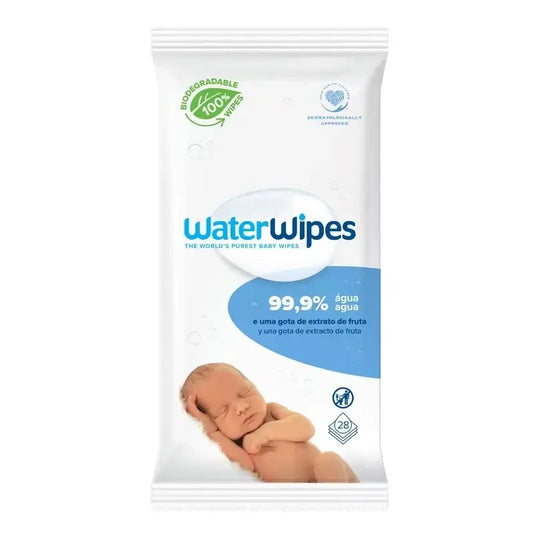 Waterwipes Toalhetes bebé Biodegradáveis, 28 Unidades