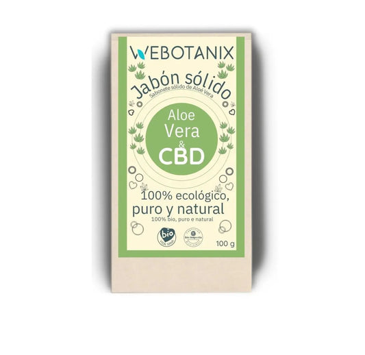 Webotanix Sabonete Cbd & Aloé Vera Bio, 100 g