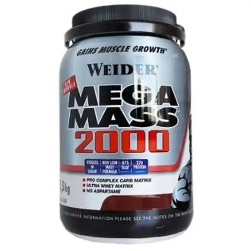 Weider Weider Mega Mass 2000 Baunilha 1,5Kg.