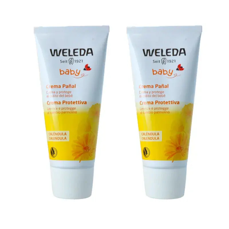 Creme para Fraldas com Calêndula Weleda Baby , 2 x 75 ml