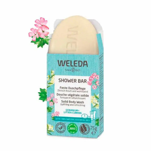 Weleda Jabón de Ducha Sólido Refrescante, 75 gr