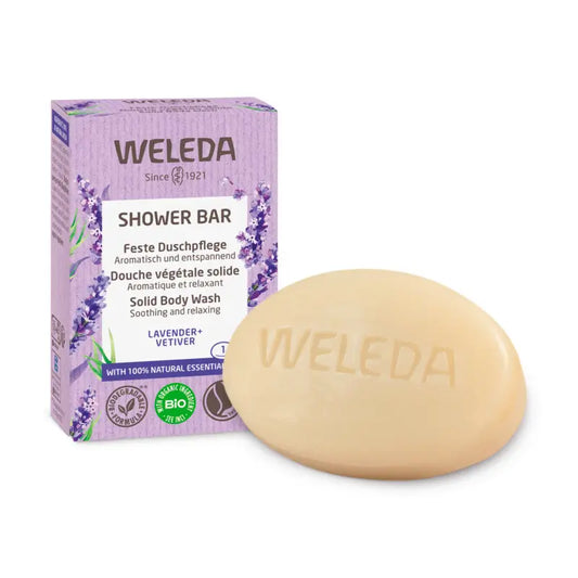 Weleda Jabón de Ducha Sólido Relajante Lavanda, 75 gr