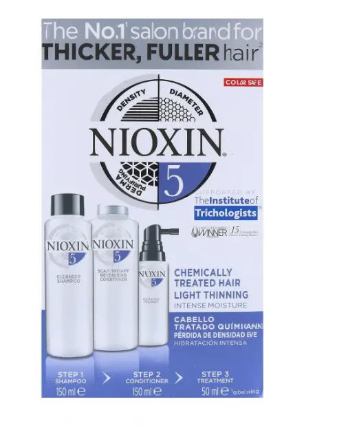 Wella Nioxin Trial Kit System 5 Cabelos Ligeiramente Tratados