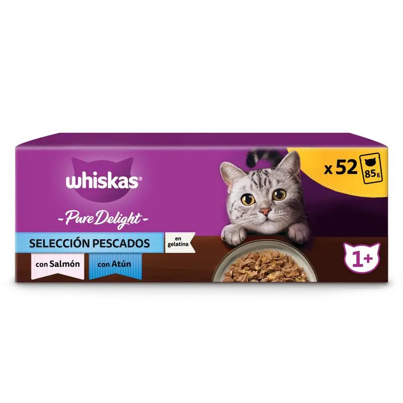 Whiskas Pure Delight Seleção Peixe 13X4X85Gr