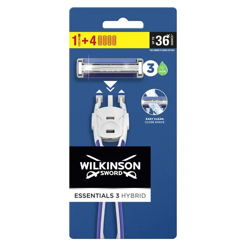 Wilkinson Sword Essentials 3 Hybrid Maq. + 4Carg