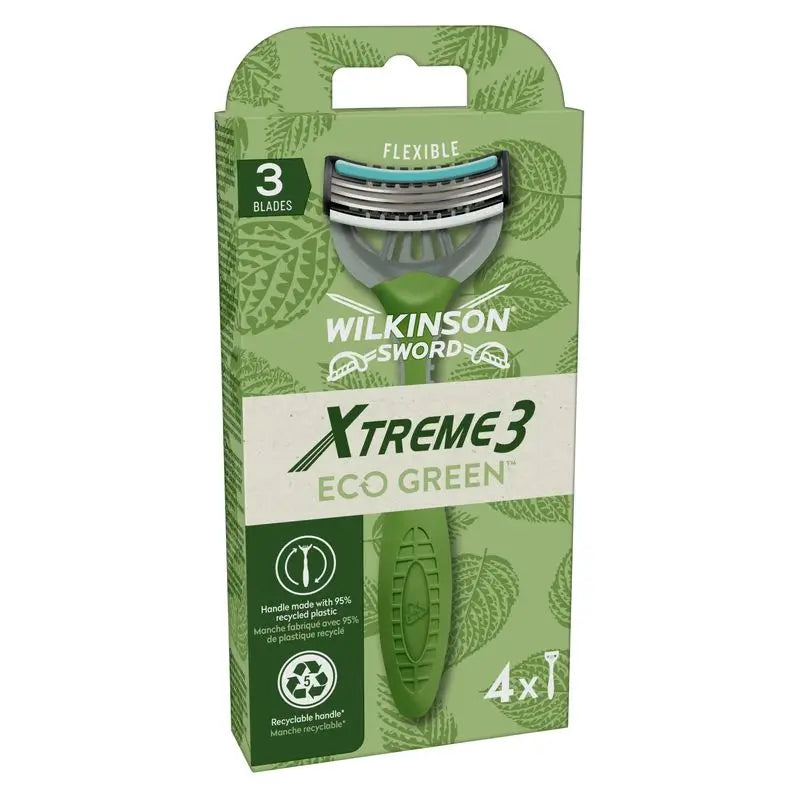 Wilkinson Sword Xtreme 3 Eco Green Men's 4 Pcs.