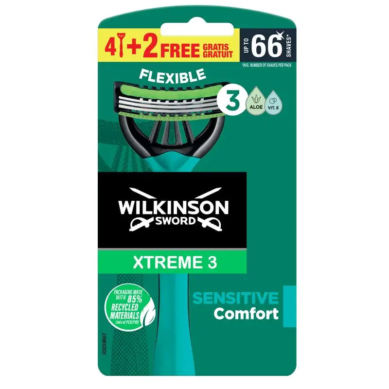 Saco Wilkinson Sword Xtreme 3 Sensitive 4+2