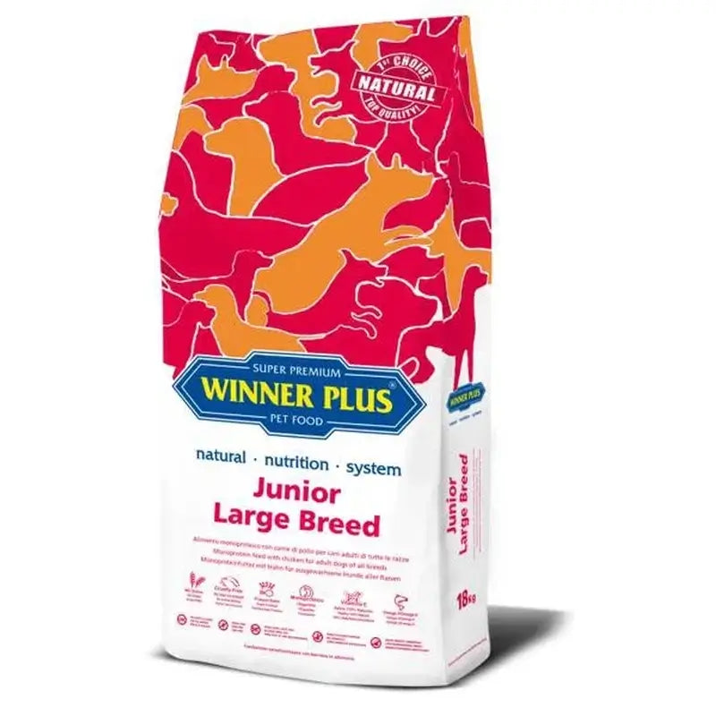 Winner Plus Winner Plus Canine Junior Raça Grande 18Kg , alimento para cães