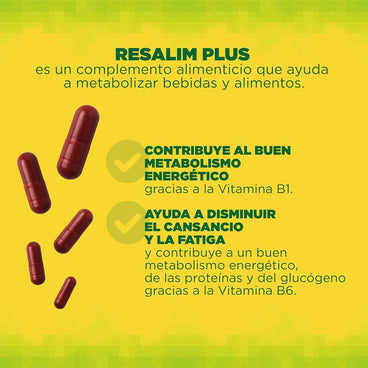 Resalim Plus Suplemento Alimentar Metabolizante 20 Comprimidos