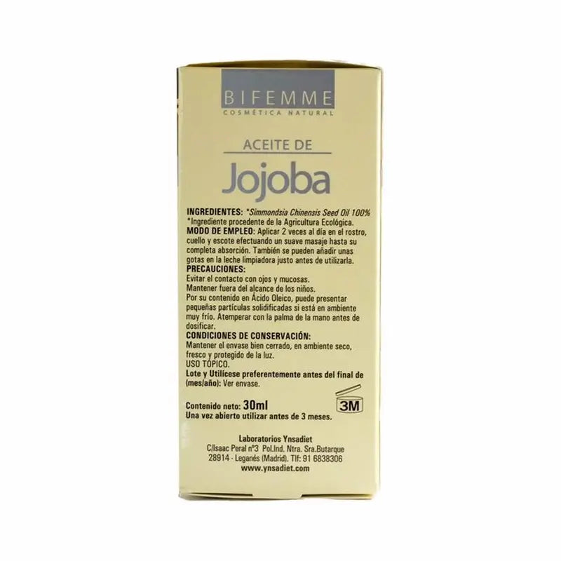 Ynsadiet Óleo de Jojoba Bio, 30 ml