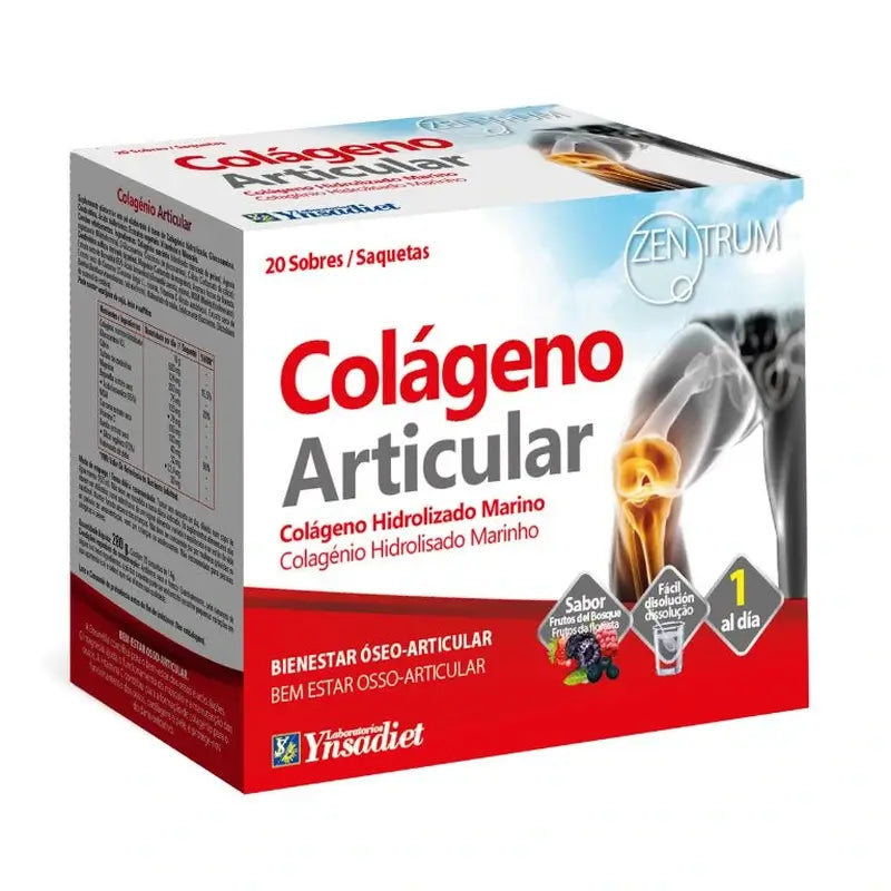 Ynsadiet Colageno Articular 20 Saquetas Zentrum, 20 saquetas