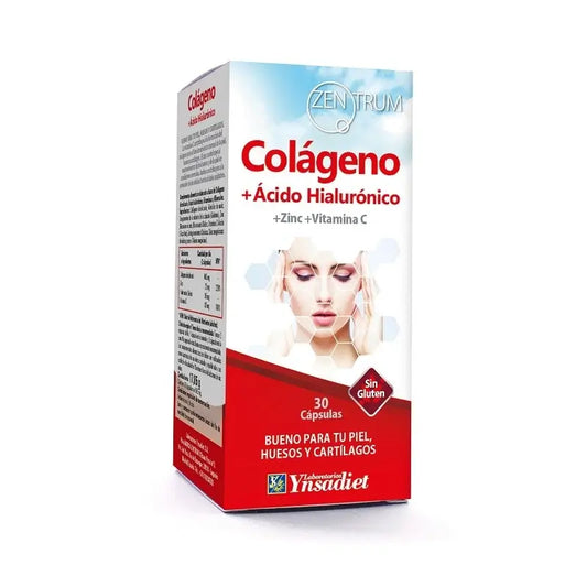 Ynsadiet Collagen+Hyaluronic Acid Zentrum, 30 cápsulas