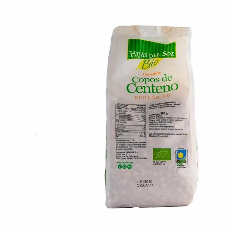 Ynsadiet Flocos de centeio, 500 g