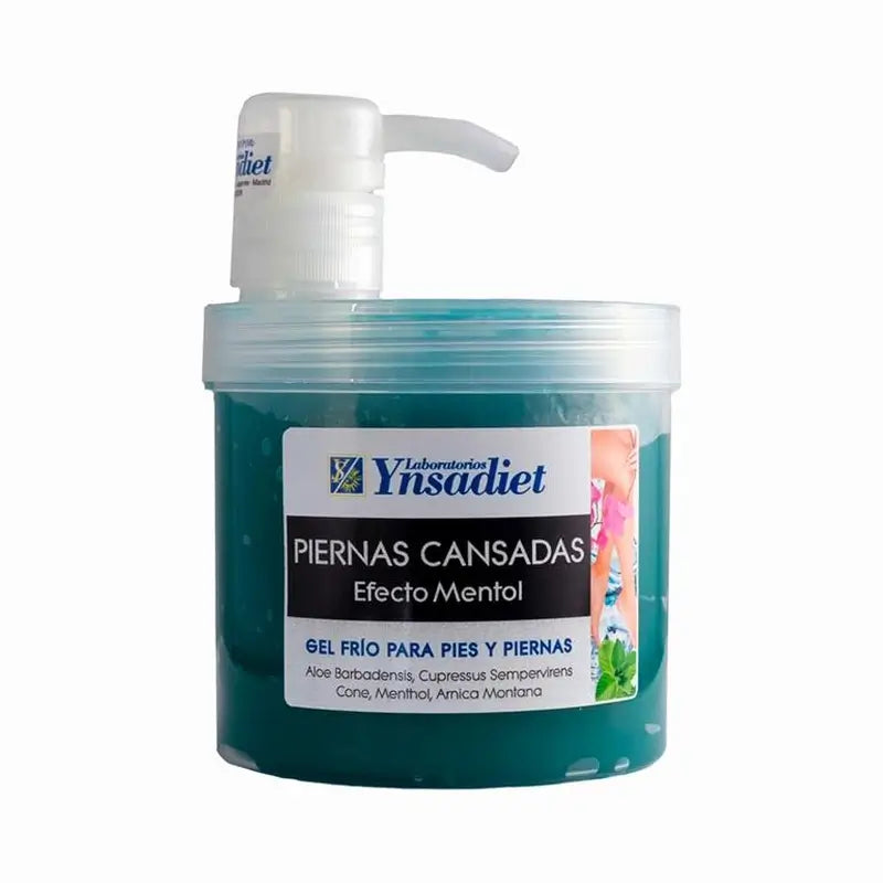 Ynsadiet Gel Pernas Cansadas Efeito Mentol 500Ml.