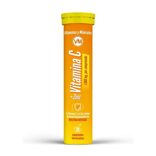 Ynsadiet Vitamina C + Zinco, 20 comprimidos efervescentes