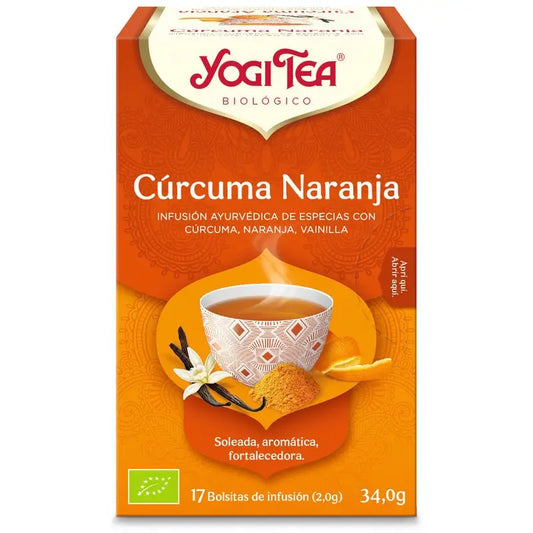 Chá Yogi Chá Yogi Chá Curcuma Laranja, 17 X 2 Gr