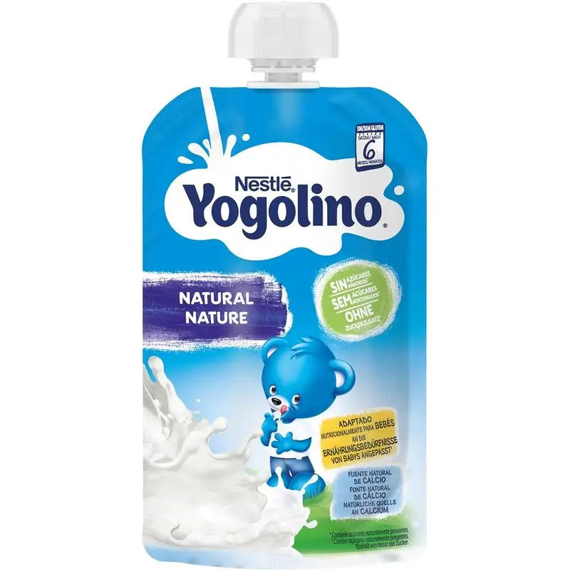 Yogolino Natural Saquetas sem açúcar, 100g x 8 unidades