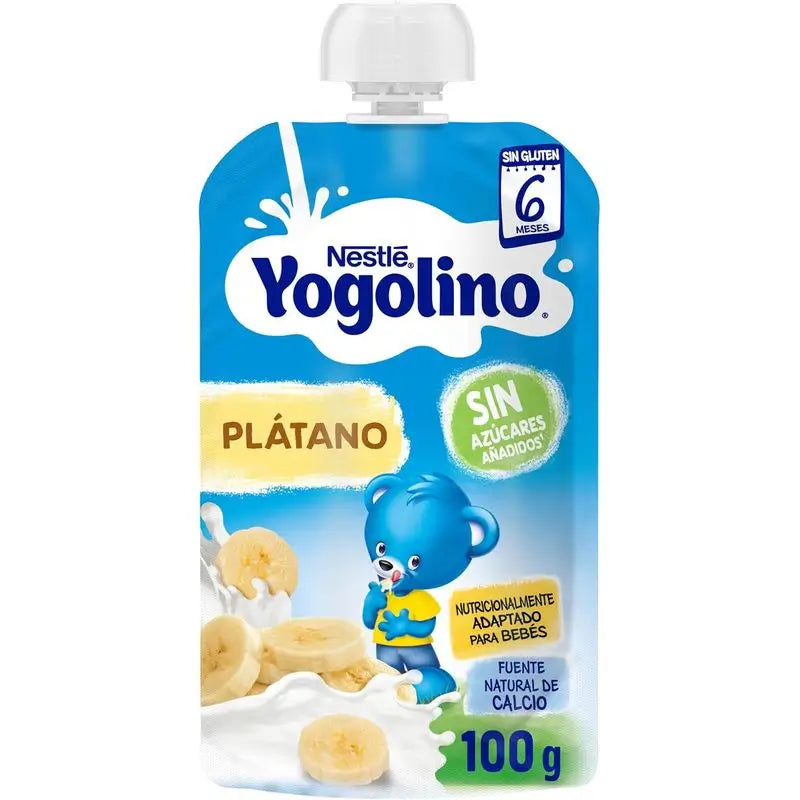 Yogolino Saquetas de Banana sem Açúcar, 100g x 8 unidades