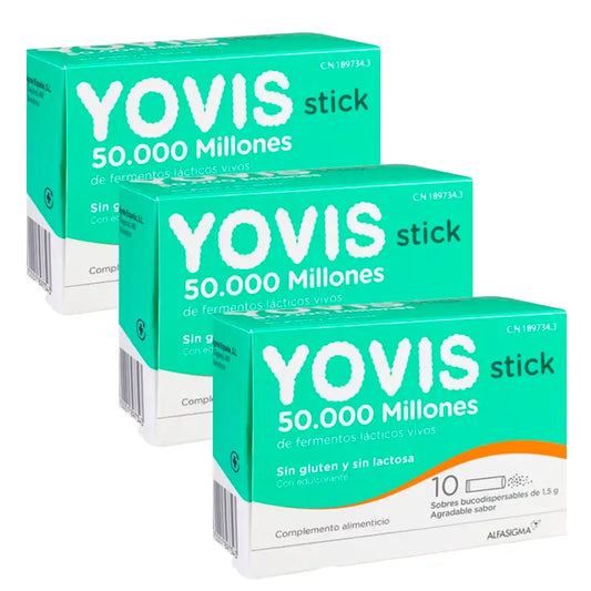 Yovis Pack, 3 x 10 bucodispersível sitkcs