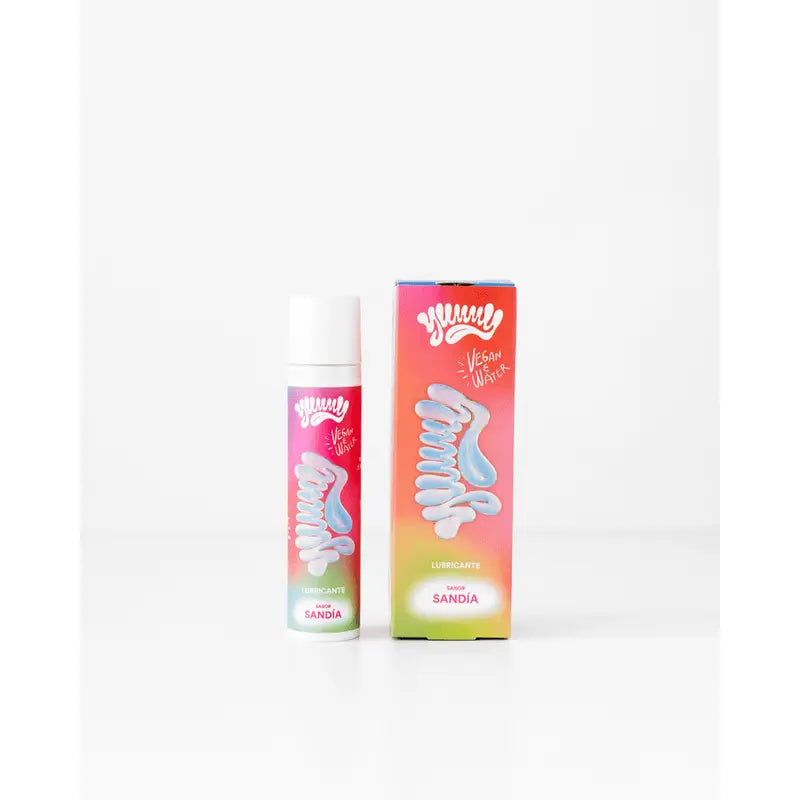 Lubrificante com sabor a melancia Yummy, frasco de 100ml