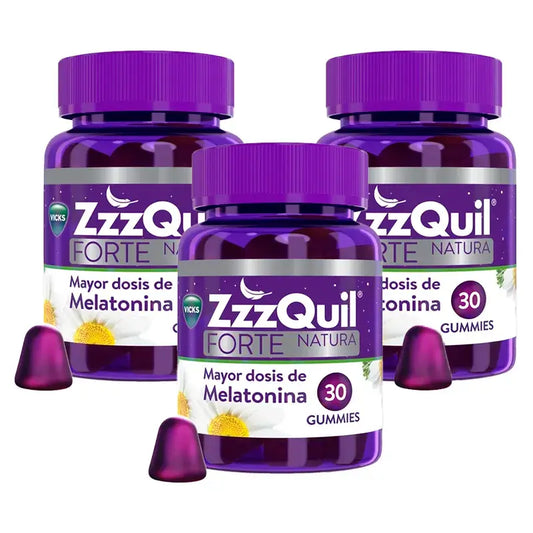 Zzzquil Natura Forte Melatonina , 3x30 gomas