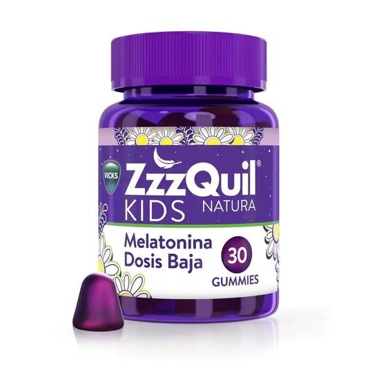 Zzzquil Natura Kids Melatonina em Dose Baixa a partir dos 4 anos , 30 gummies