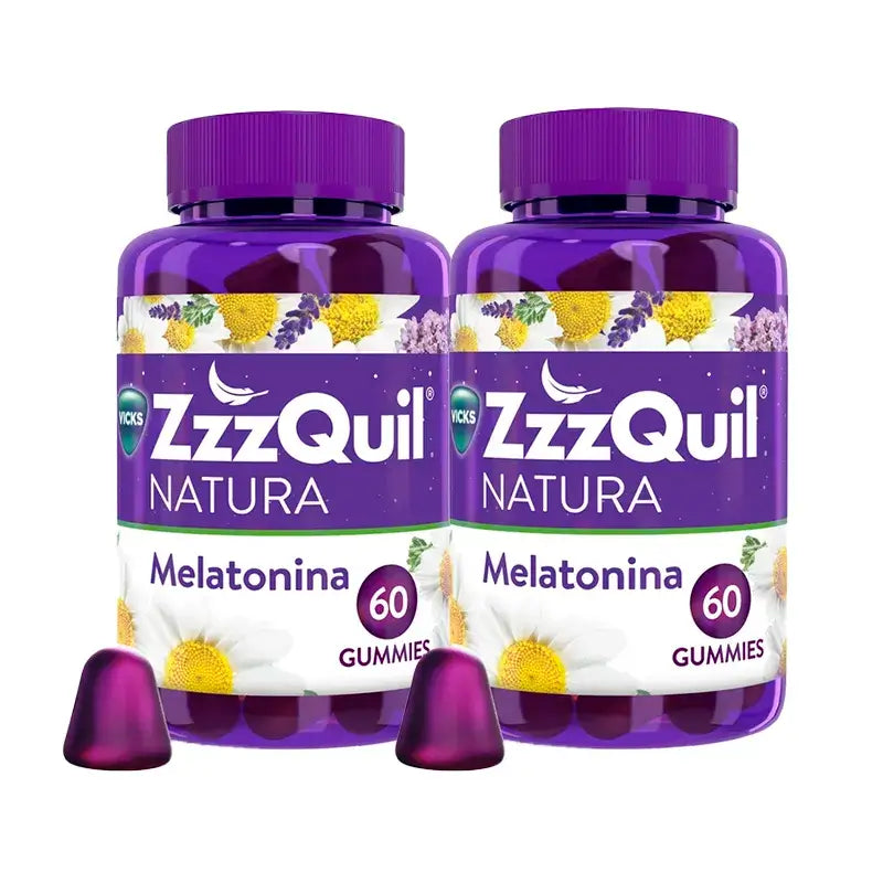 ZzzQuil Natura Melatonina 2x60 gummies