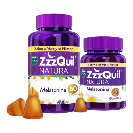 ZzzQuil Natura Banana, Manga e Goma Valeriana, 60 + 30 gomas de goma