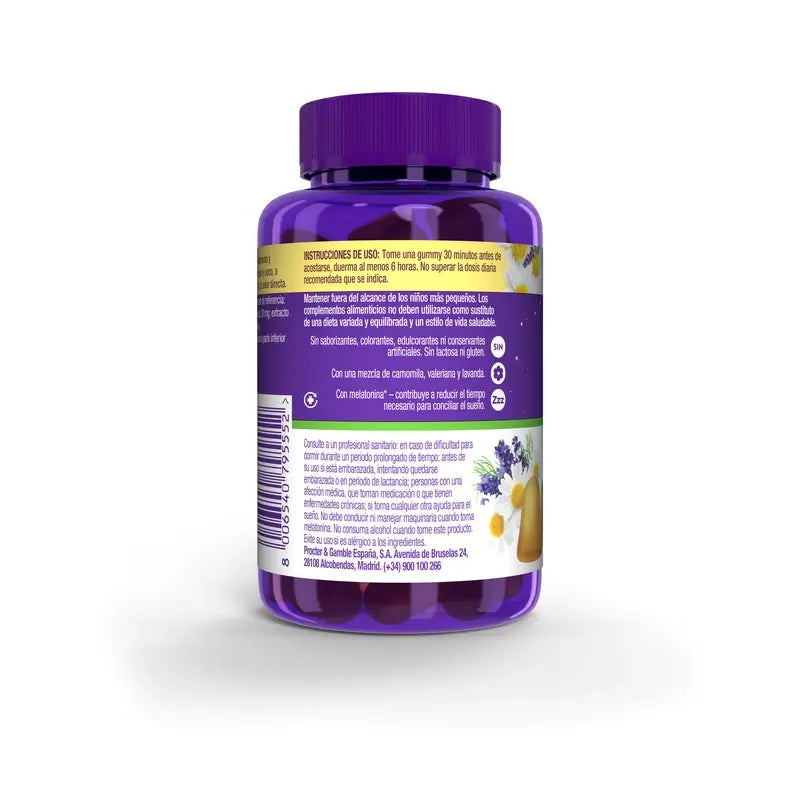 gummies ZzzQuil NATURA Banana & Manga Melatonina 1mg e Valeriana, 60 unidades