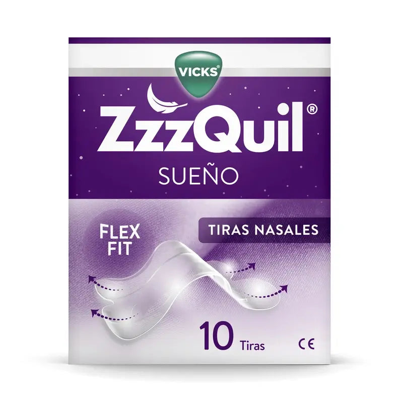 Zzzquil Sleep Tiras Nasais, Respire e Durma Melhor, 10 Tiras