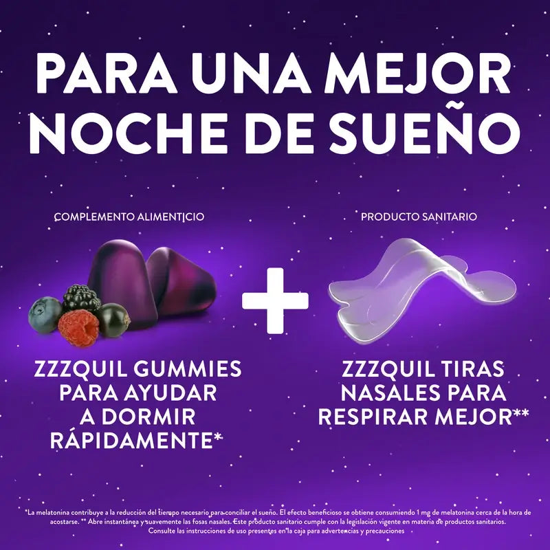 Zzzquil sleep tiras nasais, respirar e dormir melhor, 26 tiras